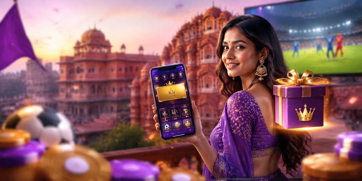 VIP player enjoying exclusive rewards in Jaipur setting